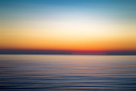 New sunrise over the mediterranean sea, Sliema city, Maltaの写真素材