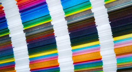 abstract colorful paper or sheets backgroundの写真素材