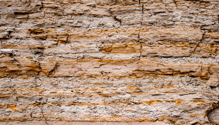 colored texture layers of the earthの写真素材