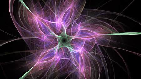 abstract plant background, fractal illustration for creative designの素材
