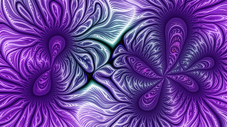 abstract plant background, fractal illustration for creative designの素材
