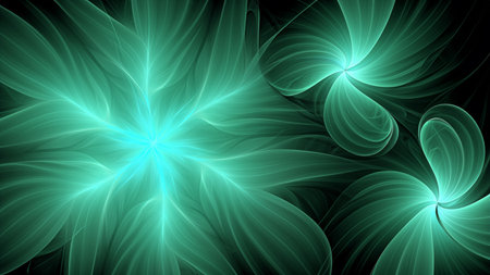 abstract plant background, fractal illustration for creative designの素材