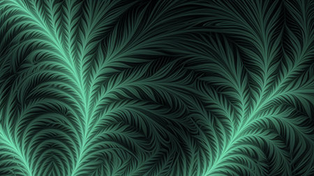 abstract plant background, fractal illustration for creative designの素材