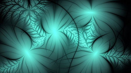abstract plant background, fractal illustration for creative designの素材