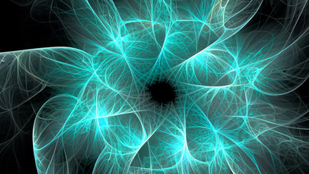 abstract plant background, fractal illustration for creative designの素材