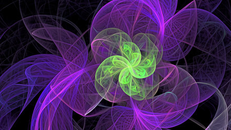 abstract plant background, fractal illustration for creative designの素材