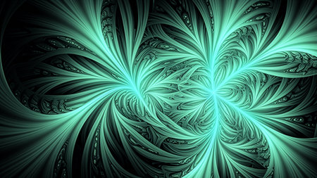 abstract plant background, fractal illustration for creative designの素材