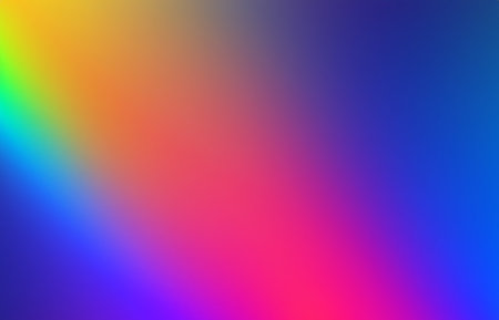 Rainbow light prism effect, Hologram reflection, crystal flare leak shadow overlay, Abstract blurred iridescent light backdropの素材