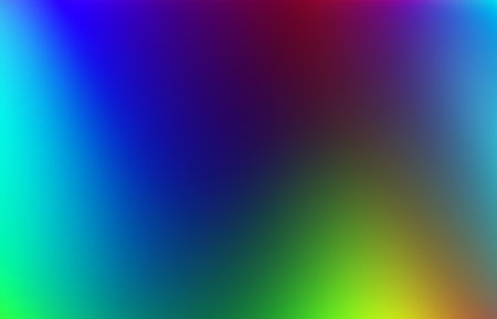 Rainbow light prism effect, Hologram reflection, crystal flare leak shadow overlay, Abstract blurred iridescent light backdropの素材