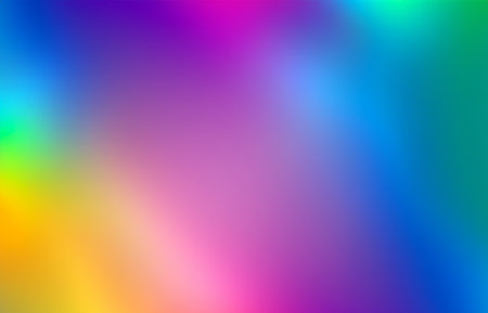 Rainbow light prism effect, Hologram reflection, crystal flare leak shadow overlay, Abstract blurred iridescent light backdropの素材