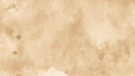 Old paper, Beige watercolour texture for cards, flyers, poster, banner, Brushstrokes and splashes, Painted template for designの素材