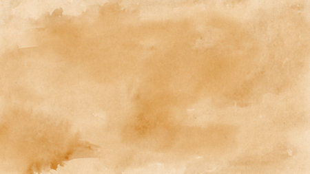 Old paper, Beige watercolour texture for cards, flyers, poster, banner, Brushstrokes and splashes, Painted template for designの素材