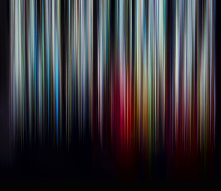 Abstract light trails in the dark backgroundの写真素材