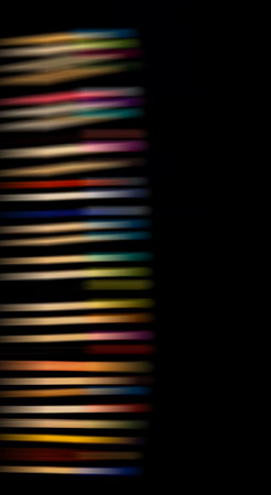 Abstract light trails on the dark backgroundの写真素材