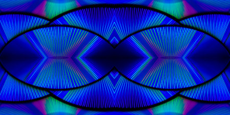 abstract neon geometric shape lightの写真素材