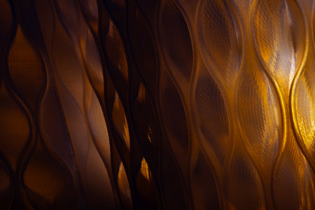 abstract plastic shape with lights and shadows