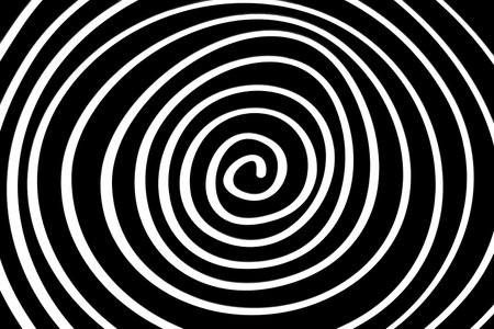 abstract black optical illusion on white backgroundの写真素材