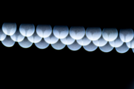 blured defocused led lights on dark background