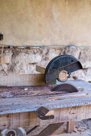 Circular saw blade, woodworking tools, wood mill equipment, carpentryの写真素材