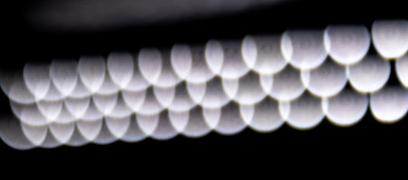 blured defocused led lights on dark background