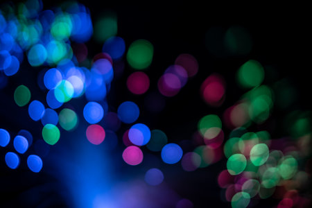 Defocused light bokeh abstract backgroundの写真素材