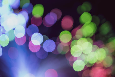 Defocused light bokeh abstract backgroundの写真素材