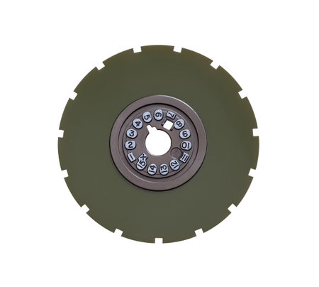 Disk photo film isolated on whiteの写真素材