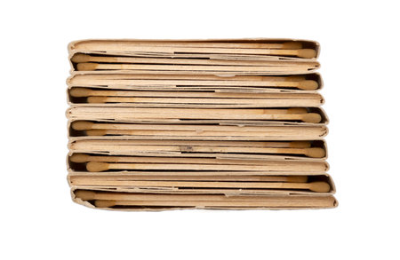 matches boxes top close view