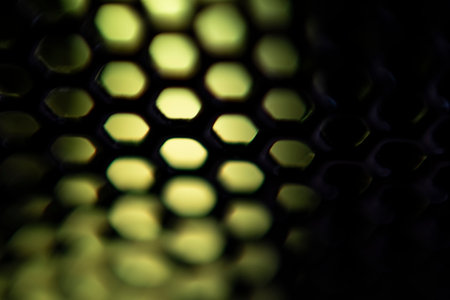 light through a perforated surfaceの写真素材