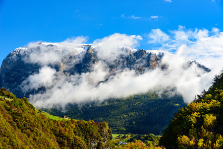 Colors of Dolomites in autumnの写真素材