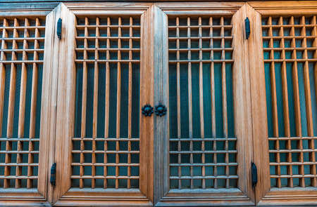Close up of a window in Bukchon village in Seoul