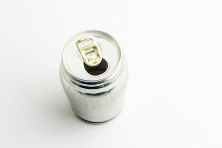 Aluminum drink can template for milk or juice design,Steel cans on a white background.