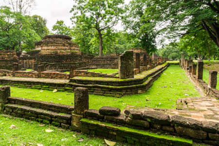 Kamphaeng Phet, thailand - july 1,2017 : Kamphaeng Phet Historical Park at Kingdom Of Thailand.のeditorial素材