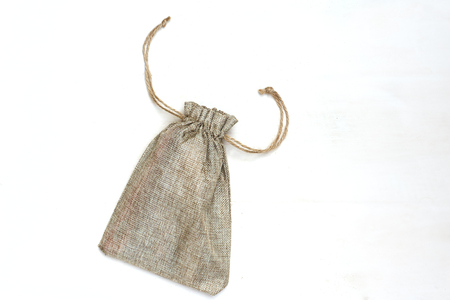 Sack Bag on White Background.の写真素材