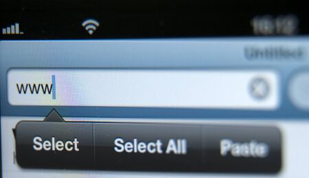 Screen With Address Bar of Web Browser
