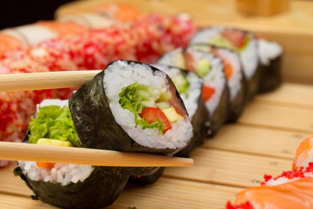 sushi rollsの写真素材