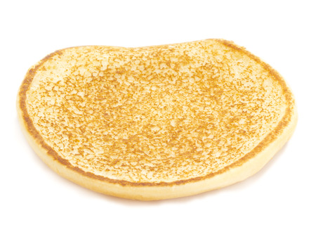 Hamburger bun isolated on white の写真素材