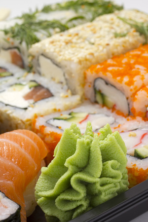 Sushi bento boxの写真素材
