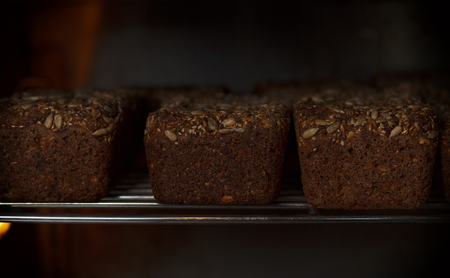fresh bread in the kitchen of the bakery