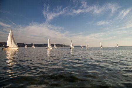 sailing yachtの写真素材