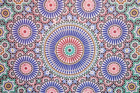 wall-mounted ceramic mosaic. ornamentの写真素材