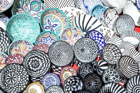 pottery at the Moroccan Bazaarの写真素材