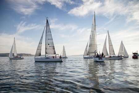 sailing yachtの写真素材