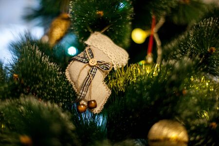 Christmas tree toy. Close-upの写真素材