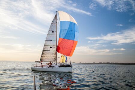 sailing yachtの写真素材