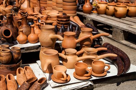 pottery in the storeの写真素材