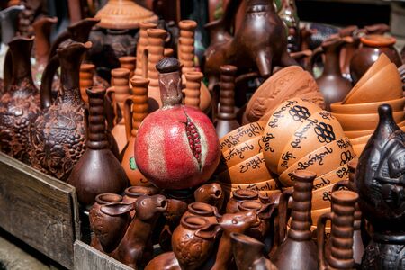 pottery in the storeの写真素材