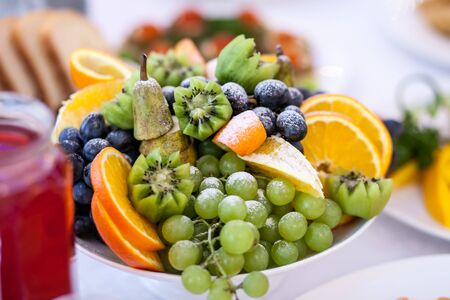 bowl of fruitの写真素材