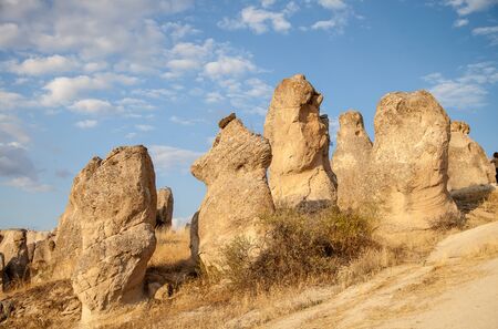 the mountains in the valley of Cappadocia