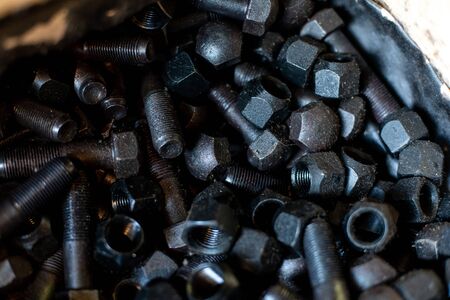 the mounting bolts for railway sleepers